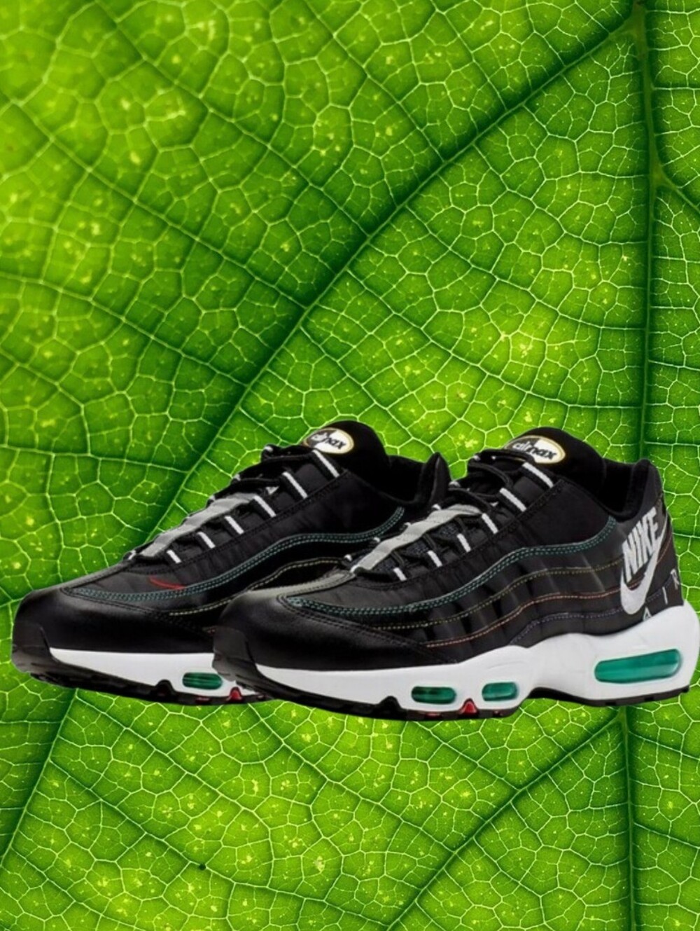 Nike Air Max 95 Black with Green Accents